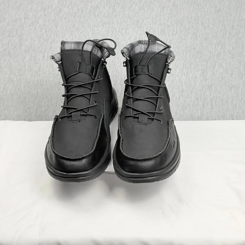 Hey Dude Bradley Classic Black Mens‎ Boots Size 15 Water Resistant 42067-001